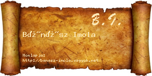 Bánász Imola névjegykártya